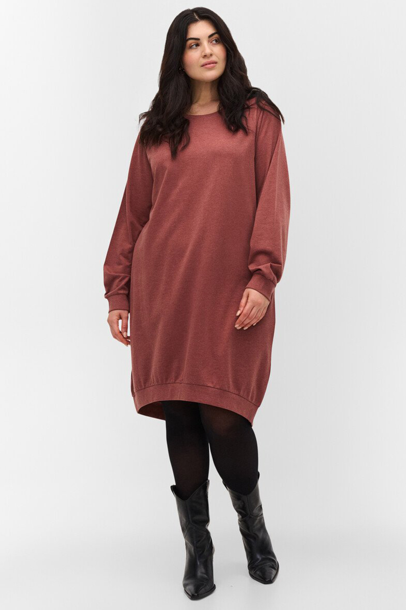 Zizzi jurk sweatstof GIGGO Zizzi jurk sweatstof GIGGO