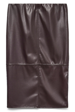 VERO MODA curve imitatie lederen rok
