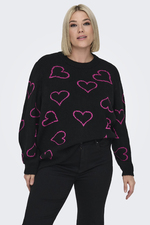 ONLY trui HAPPIE hartjes ONLY trui HAPPIE hartjes