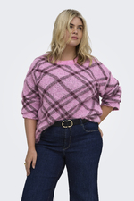 ONLY eco trui Argyle brei patroon