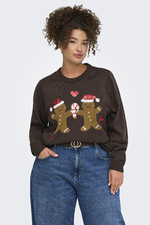 ONLY trui Christmas ronde hals