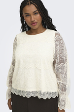 ONLY shirt lange mouw kant