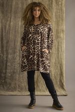 ZHENZI tuniek luipaard print Olio