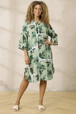 ZHENZI jurk 3/4 mouw