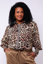 Exxcellent blouse Ayla  Khaki/Black