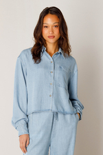 Base Level blouse Bea denim