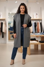 No.1 by OX mouwloos vest lang
