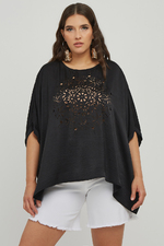 Mat fashion blouse open detail