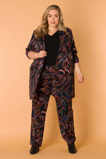 COLLETTA blazer travel print