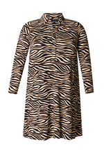 COLLETTA jurk zebraprint