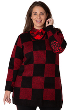 Trui Bette ruit Yesta 86CM
