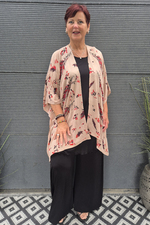 Bagoes kimono kort vogel print