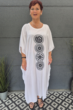 Bagoes kaftan jurk borduur