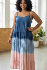 Bagoes jurk straps Dipdye