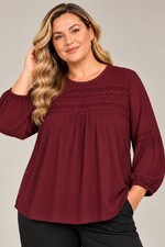 Vanting viscose shirt kant detail