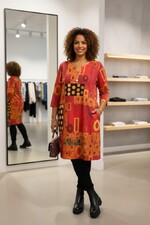 Ophilia jurk Yara cotton dessin