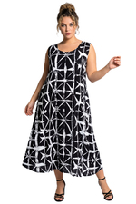 Luna jurk lois ronde hals