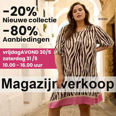 Magazijnverkoop grote maten damesmode