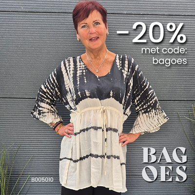 Bagoes eigen label met korting