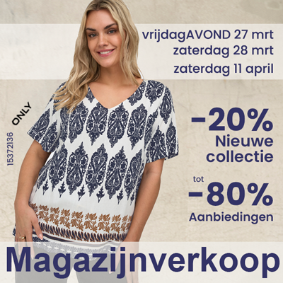 Grote maten dameskleding Magazijnverkoop