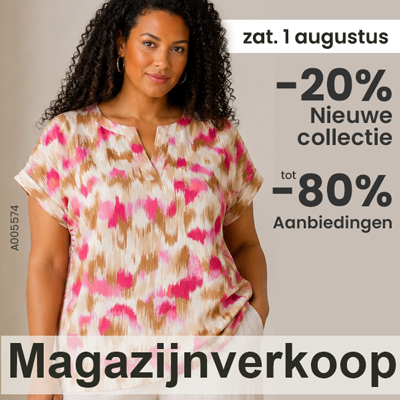 Grote maten dameskleding Magazijnverkoop 