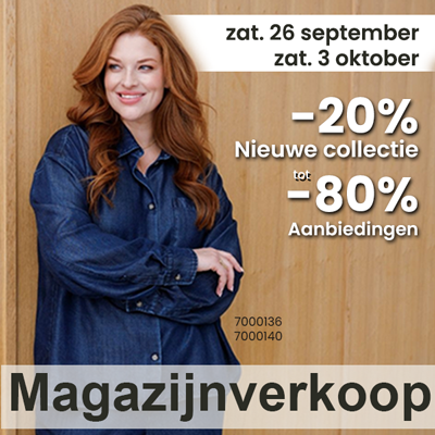 Grote maten dameskleding Magazijnverkoop 