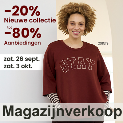 Grote maten dameskleding Magazijnverkoop 