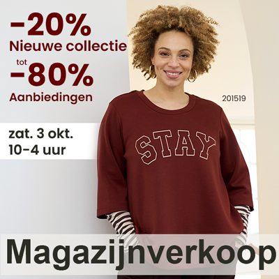 Grote maten dameskleding Magazijnverkoop 