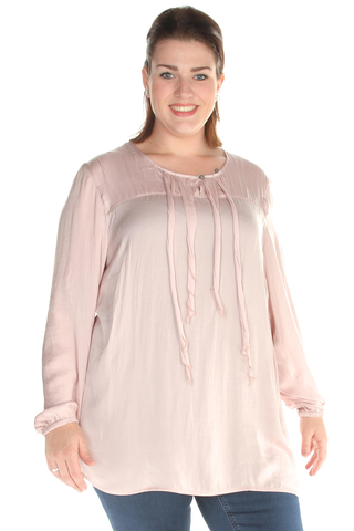 Blouse Maxima fashion franje hals | 72644roze/zach46&nbsp;