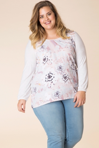 Shirt Yesta print uni mouwen | A28191Z952&nbsp;