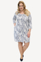 Jurk Angela print Ophilia | Angela printGrey1=42&nbsp;