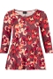 Shirt A-lijn Rachel 3/4 mouwen | Rachel 93red/flow1=42&nbsp;