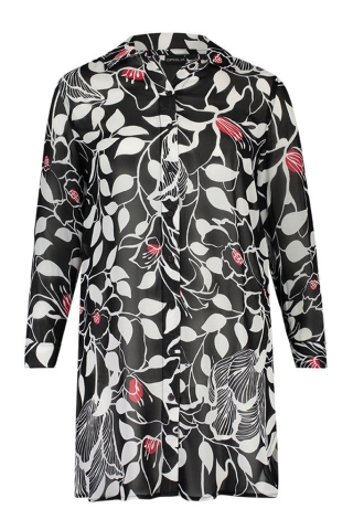 Blouse Silvie-B print Ophilia | Silvie-B 20 priwhit/flow1=42&nbsp;