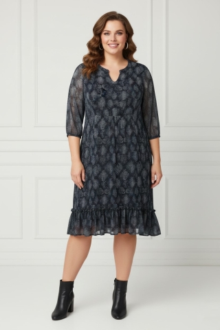 Jurk Taka Zhenzi voile gevoerd | 2807587stoc/6750XL=54-56&nbsp;