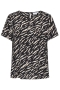 ONLY ECO blouse korte mouw | 15218353BLAC/AOP46&nbsp;