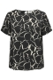 ONLY ECO blouse korte mouw | 15218353BLAC/AOP46&nbsp;