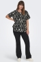 ONLY ECO blouse korte mouw | 15218353BLAC/AOP46&nbsp;