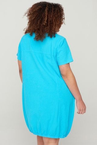 Jurk EASY Zizzi cotton sheeting | J80000Lviol/indiXXXL=60&nbsp;