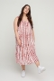 Zizzi maxi jurk MAMALIE rood print | M58543C910XL&nbsp;