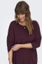 ONLY shirt 3/4 mouw ronde hals | 15229806WINEM=46/48&nbsp;