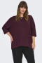 ONLY shirt 3/4 mouw ronde hals | 15229806WINEM=46/48&nbsp;