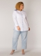 YESTA streep blouse oprol mouwen | A0028192123X-0(44)&nbsp;