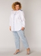 YESTA streep blouse oprol mouwen | A0028192123X-0(44)&nbsp;