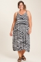 Gozzip mouwloze jurk print Janie | G223080blac/whitM=46/48&nbsp;