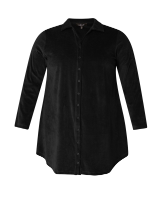 COLLETTA blouse glans rib | 900011810001(48)&nbsp;