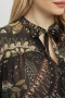 Mat fashion blouse voile print | 78011087GRENS=44-46&nbsp;