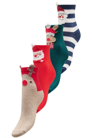 ONLY sokken Kerst CARXIA 4 stuks | 15273811BOGAOne Size&nbsp;