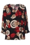 Studio blouse Majbritt print | S226843blac/redL=50/52&nbsp;