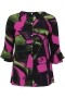 Sempre Piu blouse brede kraag print | S2536.1101BLAC52&nbsp;