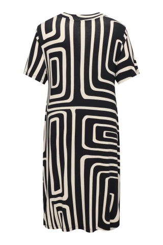 ONLY jurk v-hals korte mouw | 15295477BLAC/MALOM=46/48&nbsp;